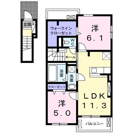 シェーンフェルト　H.A.Kの物件間取画像